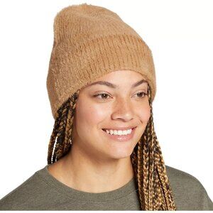 Alpine Design Women's Fuzzy Rib‎ Beanie, Size One Size, tan